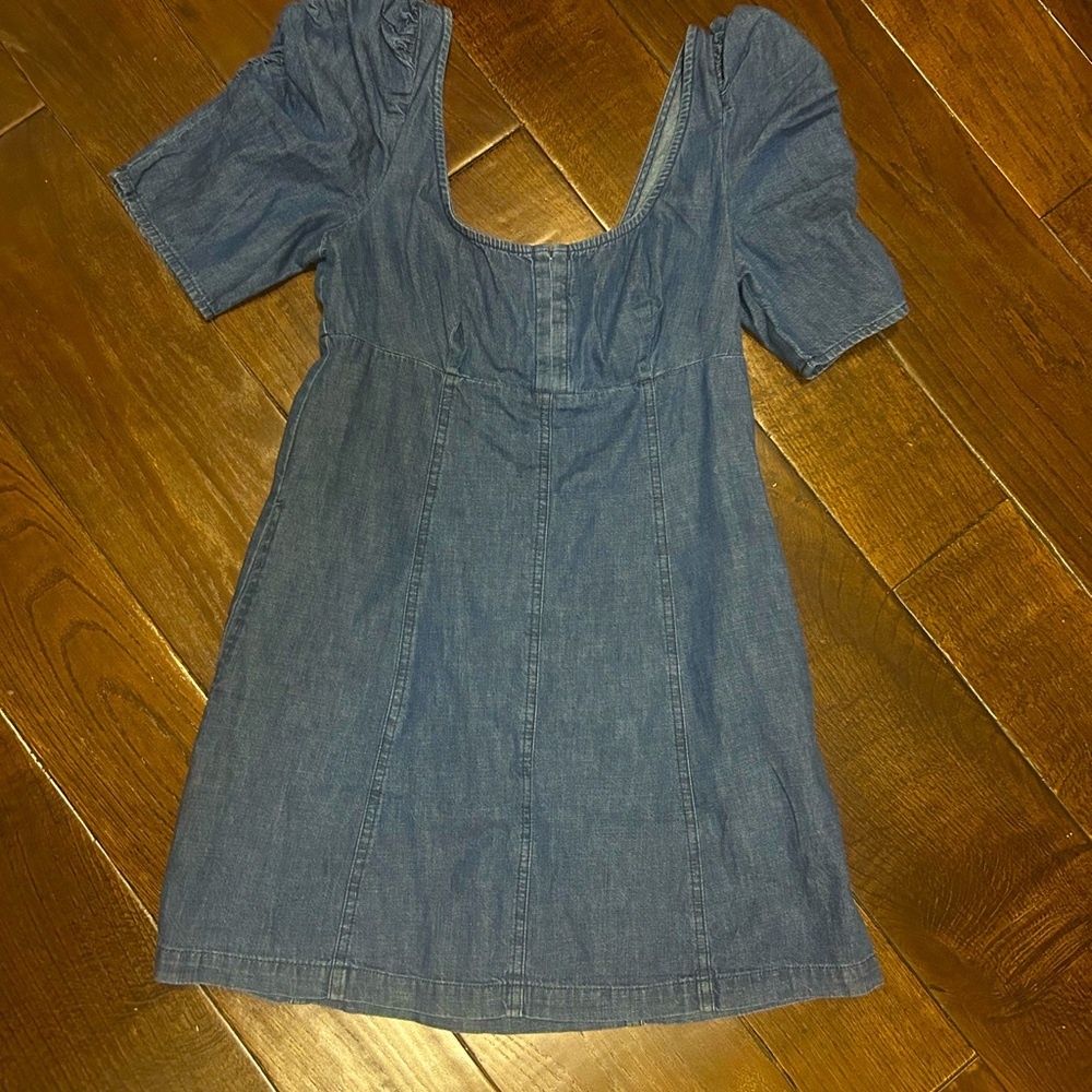 Free People Blue Denim Dress